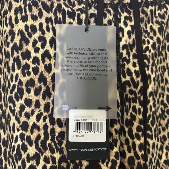 NEW THE UPSIDE Size Large Sport Leo Leopard Yoga Leggings Pant Revolve Athletic - Picture 11 of 13